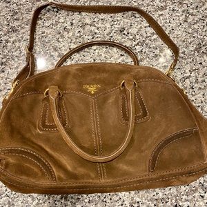 Prada Brown Suede Bag